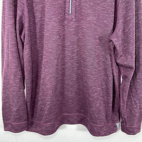 Tommy Bahama 1/4 Zip Pullover Sweater Mens Size XL Plum Purple Cotton Poly Blend - Picture 3 of 12